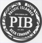 beer coaster from Pacific Plate Brewing Co. ( CA-PIB-4 )