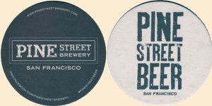 beer coaster from Pirate Brewing Co ( CA-PINE-1 )