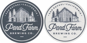 beer coaster from Poor House Brewing Co. ( CA-POND-1 )