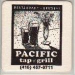 beer coaster from Pacifica Brewery ( CA-PTNG-2 )