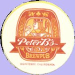 beer coaster from Pfeiffer Brewing Co. ( CA-PTRB-2 )