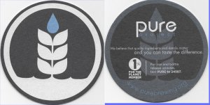 beer coaster from Pyramid Alehouse & Brewery ( CA-PURE-4 )