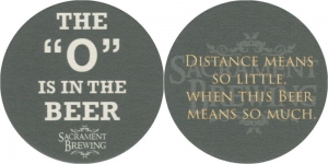 beer coaster from Sacramento Brewing Co.  ( CA-SACA-1 )