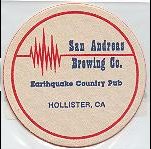 beer coaster from San Diego (Consolidated) Brewing Company ( CA-SAND-1 )