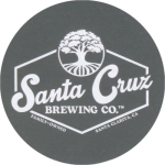 beer coaster from Santa Cruz Mountain Brewing ( CA-SANR-1 )