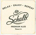 beer coaster from Schooner’s Grille & Brewery ( CA-SHLB-1 )