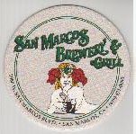 beer coaster from San Pedro Brewing Co. ( CA-SMAR-2 )