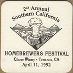 beer coaster from Social Kitchen & Brewery ( CA-SOCB-1992 )