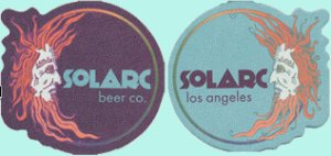 beer coaster from Solid Ground Brewing ( CA-SOLA-1 )