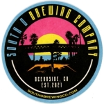 beer coaster from South of North Brewing Co. ( CA-SOUO-1 )