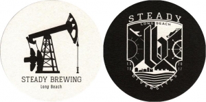 beer coaster from Steamroller Brewing Co ( CA-STEA-1 )