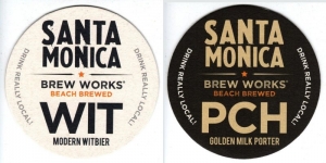 beer coaster from Santa Rosa Brewing Co. ( CA-STMO-4 )