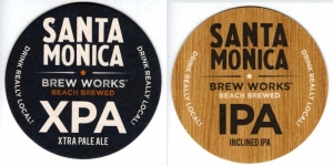 beer coaster from Santa Rosa Brewing Co. ( CA-STMO-5 )