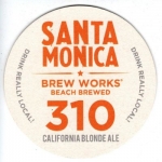 beer coaster from Santa Rosa Brewing Co. ( CA-STMO-6 )