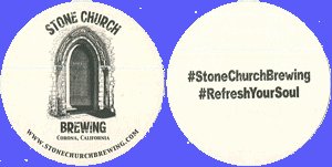 beer coaster from Stonehouse Brewery ( CA-STNC-1 )