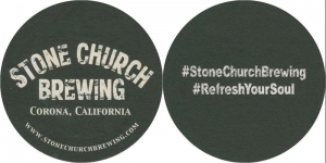 beer coaster from Stonehouse Brewery ( CA-STNC-2 )