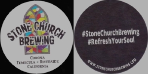 beer coaster from Stonehouse Brewery ( CA-STNC-5 )