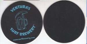 beer coaster from Surf City Brew Inc ( CA-SURF-1 )