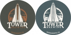 beer coaster from Towne Park Brew Co ( CA-TOWE-2 )