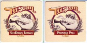 beer coaster from Tustin Brewing Co. ( CA-TUSC-2 )