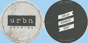 beer coaster from Valiant Brewing Co.  ( CA-URBN-5 )