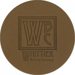 beer coaster from Wicks Brewing Co. ( CA-WHIT-1 )