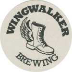 beer coaster from Wiretap Brewing ( CA-WING-1 )