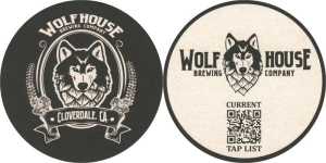 beer coaster from Woodfour Brewing Co. ( CA-WOLF-1 )