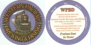 beer coaster from Western Standard Brewing Co. ( CA-WPBD-1 )