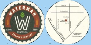 beer coaster from Wavelength Brewing Co. ( CA-WTRM-1 )