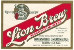 beer label from Balboa Brewing Co. ( CA-BAKE-LAB-2 )