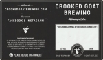 beer label from Crooked Lane Brewing Co.  ( CA-CRKG-LAB-1 )