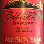 beer label from Gold Hill Winery & Brewery  ( CA-GOHL-LAB-3 )