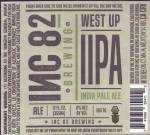 beer label from Incinerati Brewing Co. ( CA-INC8-LAB-1 )