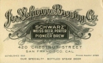 beer label from Joseph (Josef) Bierbitzch ( CA-JOSC-LAB-3 )