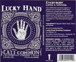 beer label from Lucky Lager Brewing Co. (Lucky Breweries, Inc.) ( CA-LUCK-LAB-1 )