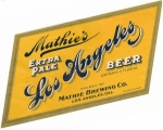 beer label from Mattie Groves Brewery ( CA-MATH-LAB-5 )