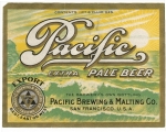 beer label from Pacific Brewing & Malting Co. (Wieland