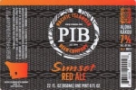 beer label from Pacific Plate Brewing Co. ( CA-PIB-LAB-1 )