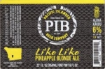 beer label from Pacific Plate Brewing Co. ( CA-PIB-LAB-2 )