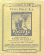 beer label from Pacifica Brewery ( CA-PTNG-LAB-1 )