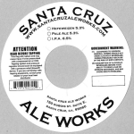 beer label from Santa Cruz Brewing Co ( CA-SALE-LAB-5 )