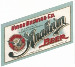 beer label from Union Cattle Co. ( CA-UNIN-LAB-4 )