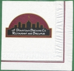 beer napkin from Downtown Joe’s Brewery & Restauarant ( CA-DOWN-NAP-1 )