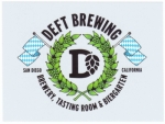 beer sticker from Del Cielo Brewing Co. ( CA-DEFT-STI-1 )