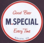 beer sticker from MacArthur Park  ( CA-MSPE-STI-2 )