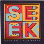 beer sticker from Seismic Brewing Co.  ( CA-SEEK-STI-2 )