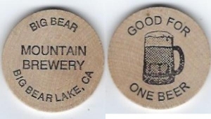 beer token/coin from Big Cat Beer Co. ( CA-BGBR-TOK-1 )