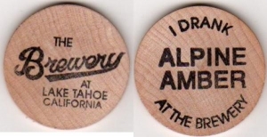 beer token/coin from Cedar Crest Brewery & Winery ( CA-CECI-TOK-1 )