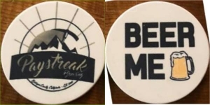 beer token/coin from Pedals and Pints Brewing ( CA-PAYS-TOK-1 )